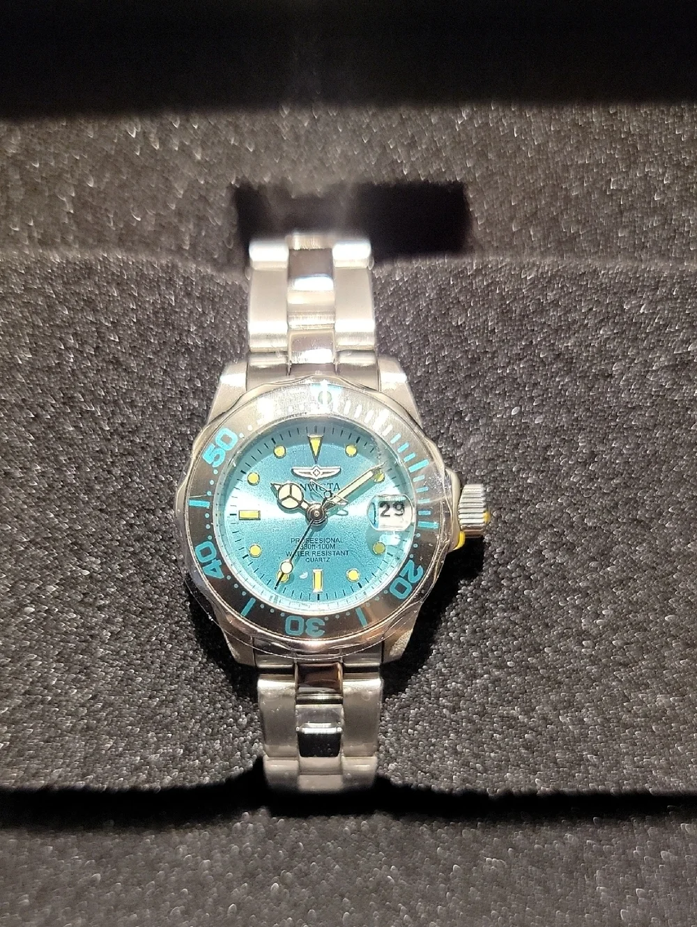 45786 Invicta Pro Diver Auredrift Women's Watch - 24.5mm, Stainless Steel 3 Link